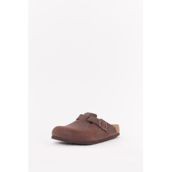 BIRKENSTOCK HABANA BOSTON REGULAR SUEDE LEATHER CLOGS